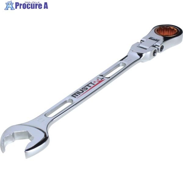 MUSTTOOL ダブルフレキ軽量ギアレンチ 17mm IM-DFGK17  ▼114-6684 1...