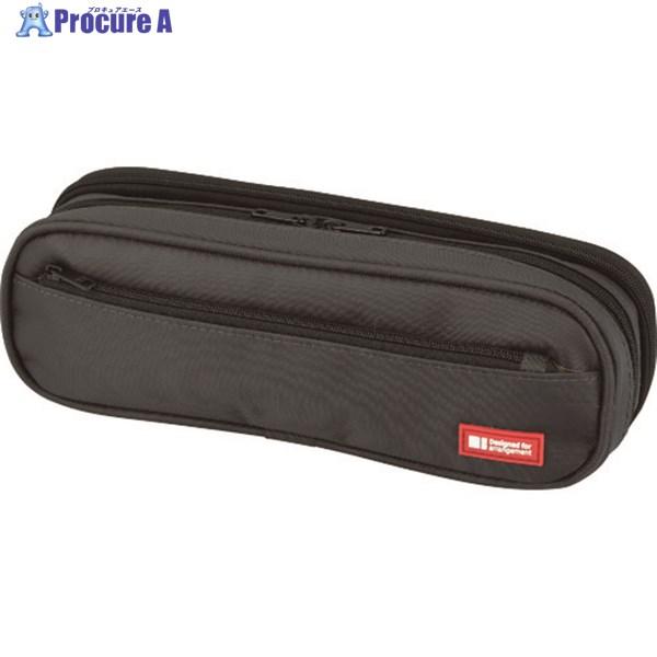 LIHIT ペンケース(2ウェイタイプ) 黒 ダブルタイプ  ▼115-0165 A7557-24 ...