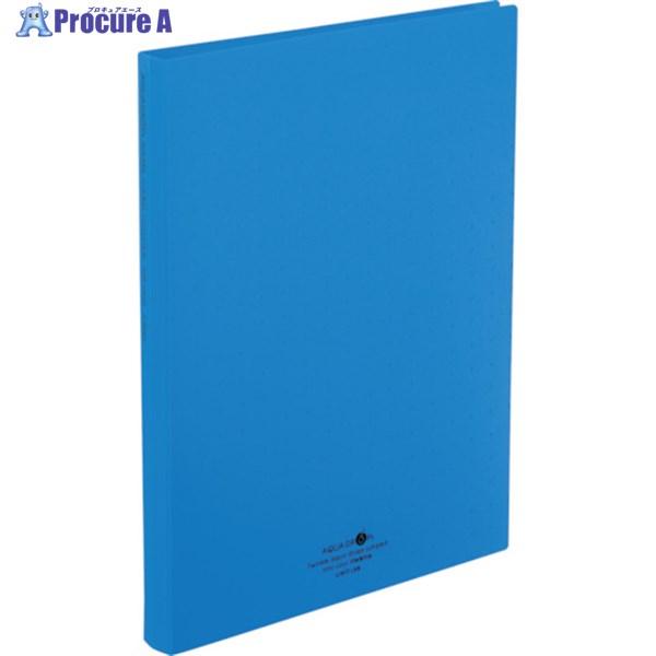 LIHIT 名刺用ファイル A4/名刺帳(ポケット交換タイプ) 収納数500カード 青  ▼115-...