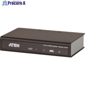 ATEN ビデオ分配器 HDMI / 1入力 / 2出力 / 4K対応  ▼115-2282 VS1...