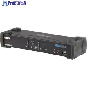 ATEN KVMPスイッチ 4ポート / DVI / デュアルリンク / USB2.0ハブ搭載  ▼115-2974 CS1784A  1台