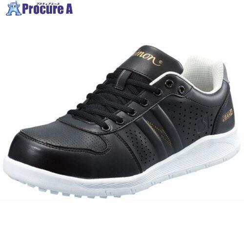 シモン 耐滑静電プロスニーカー NS611黒静電 24.0cm  ▼115-3058 NS611BK...