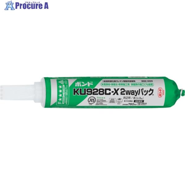 コニシ ボンドKU928C-X 2WAYパック 760ml クシ目ノズル付き  ▼117-3890 ...