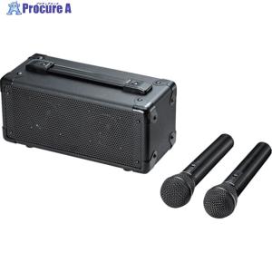 sanwa ワイヤレスマイク スピーカーセット 拡声器 20W マイク2本