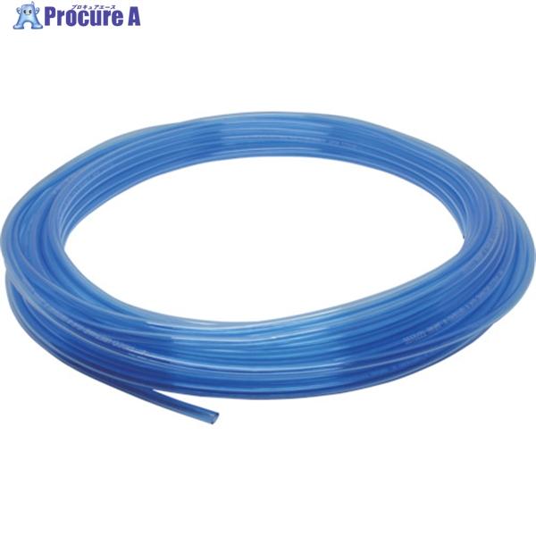 PISCO 空気専用ポリウレタンチューブ クリアブルー 6×4mm 50m  ▼123-2890 U...