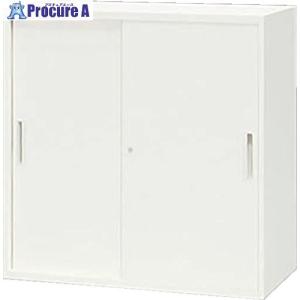 NAIKI 収納庫 CW型 スチール引違い書庫(2枚扉) W800×D450×H900 ■▼123-8427 CW-0809H-WW 1台