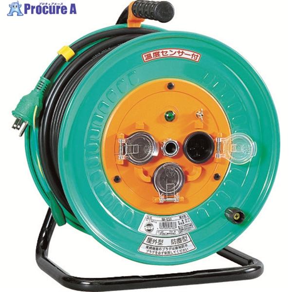 NICHIDO 電工ドラム 屋外型 アース付 30m  ▼125-5860 NW-E33  1台