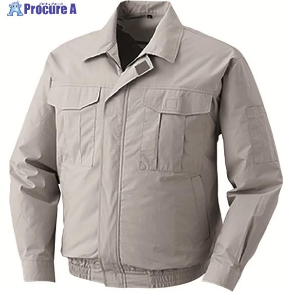 空調服 冷却上着 綿薄手ワーク空調服[[R下]] KU90550 ウエアのみ シルバー 4L  ▼1...