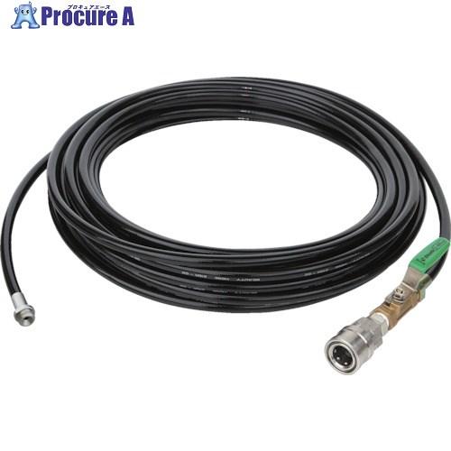 Asada 1/4洗管ホース コック付 20m クイックカプラ仕様  ■▼135-6933 HD03...