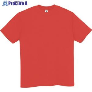 アイトス Tシャツ(男女兼用) レッド L  ■▼144-1219 MT180-004-L  1着｜procure-a