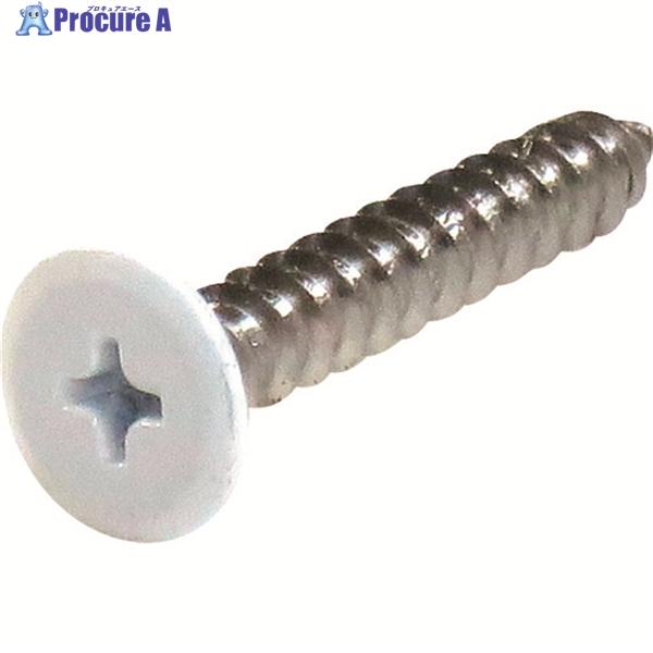DAIDOHANT ネジカラー ステンレス低頭タッピング 4x20白(8本)  ▼146-6475 ...