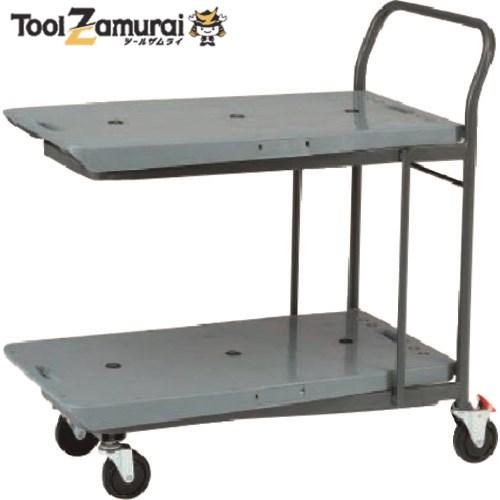 KAWAJUN 店舗用台車 ネスティングカットテーブル45 2段 均等荷重:上80kg、下100kg...