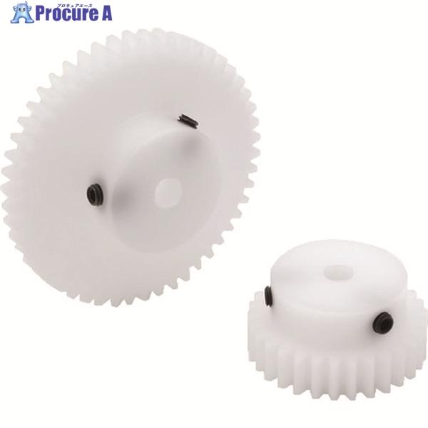 KG 白POM平歯車 S80D 18B＊0503 形状B1 モジュール0.8 歯数18 歯幅5mm ...