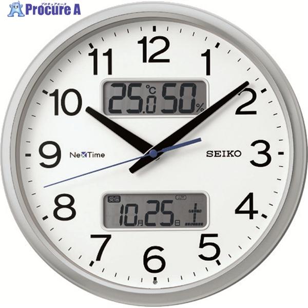 SEIKO 電波掛時計 ”セイコーネクスタイム ZS251S” (ハイブリッド電波時計)  ▼158...