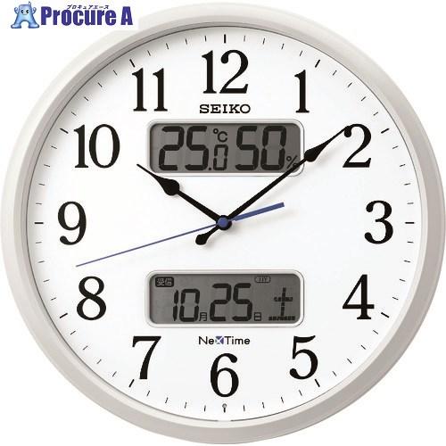 SEIKO 電波掛時計 ”セイコーネクスタイム ZS250W” (ハイブリッド電波時計)  ■▼15...