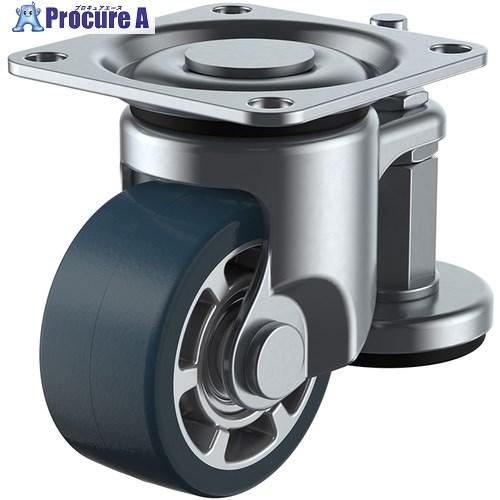 ユーエイ プレート式 自在 アジャスター付キャスター ウレタン 車輪径75mm  AFタイプ HG-...