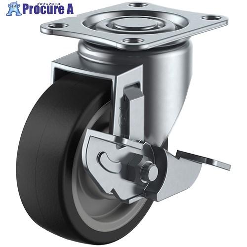 ユーエイ プレート式 自在 キャスター ゴム 車輪径75mm ストッパー付き Sタイプ SG-DS型...