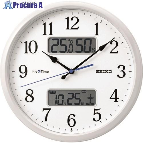 SEIKO 電波掛時計 ”セイコーネクスタイム ZS251W” (ハイブリッド電波時計)  ■▼15...