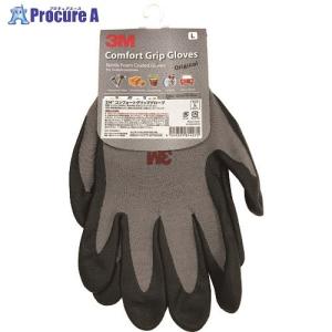 3M 一般作業用コンフォートグリップグローブ グレー Lサイズ  ▼161-5940 GLOVE GRA L  1双｜procure-a
