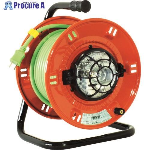 NICHIDO 電工ドラム でんぴかりーる(照明付ドラム)標準型100V 白熱球80W 2芯 20m...