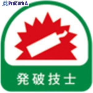 トーヨーセーフティ ヘルメット用ステッカー 発破技師(2枚入) ■▼166-7039 NO.68-031 1パック