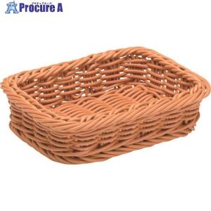 TKG 萬洋 樹脂製太渕ディスプレイかご 茶 小 91-025A ■▼194-1170 WKG3404 1個