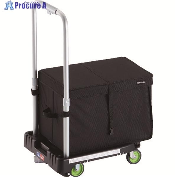 TRUSCO 樹脂台車 カルティオミニ weego 省音車輪 ブラック ストッパー付 THブレーキ付...