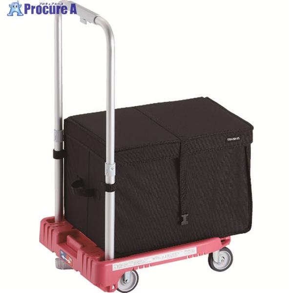 TRUSCO 樹脂台車 カルティオミニ weego 省音車輪 ピンク ストッパー付 THブレーキ付 ...