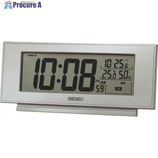 SEIKO デジタル時計 快適環境NAVI  ▼199-3084 SQ794S  1個