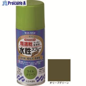 サンデーペイント 水性ラッカースプレーMAX 150ml オリーブグリーン   200-4476 261284  1本