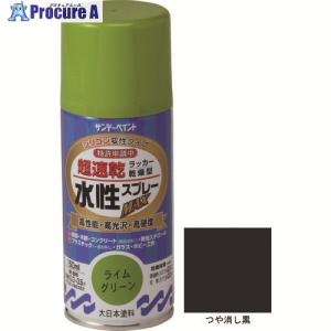 サンデーペイント 水性ラッカースプレーMAX 150ml つや消し黒   200-4866 261451  1本