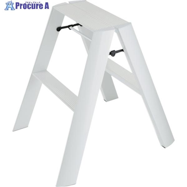 ハセガワ 踏台 ルカーノ 2ステップ ホワイト(17019)  ▼201-3580 ML2.0-2(...