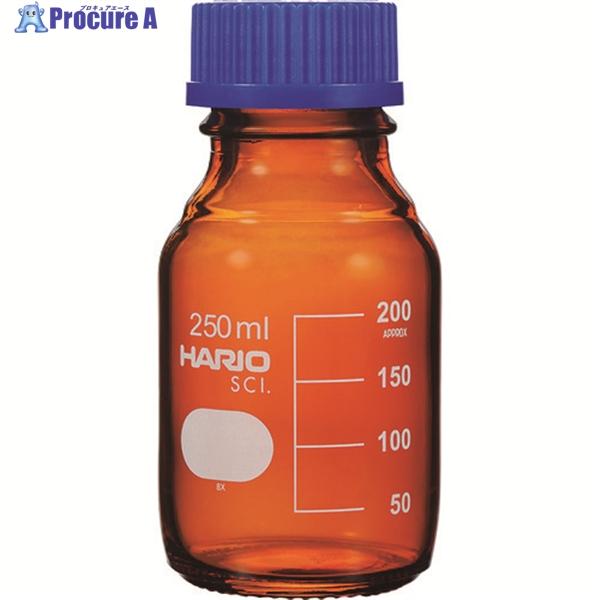 HARIO ボトル 耐熱ねじ口瓶(茶) 250ml  ▼206-5657 NBB-250-SCI  ...