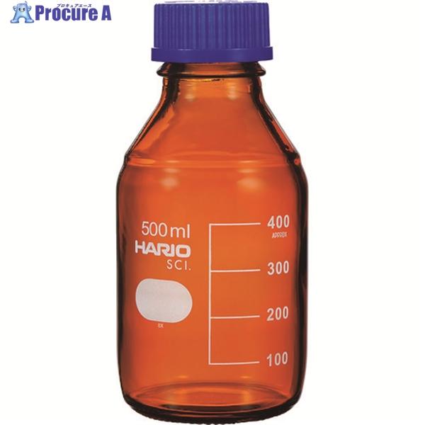 HARIO ボトル 耐熱ねじ口瓶(茶) 500ml  ▼206-5658 NBB-500-SCI  ...