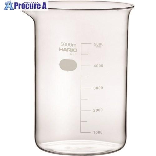 HARIO ビーカー 目安目盛付 5000ml  ▼206-5669 B-5L-SCI  1個