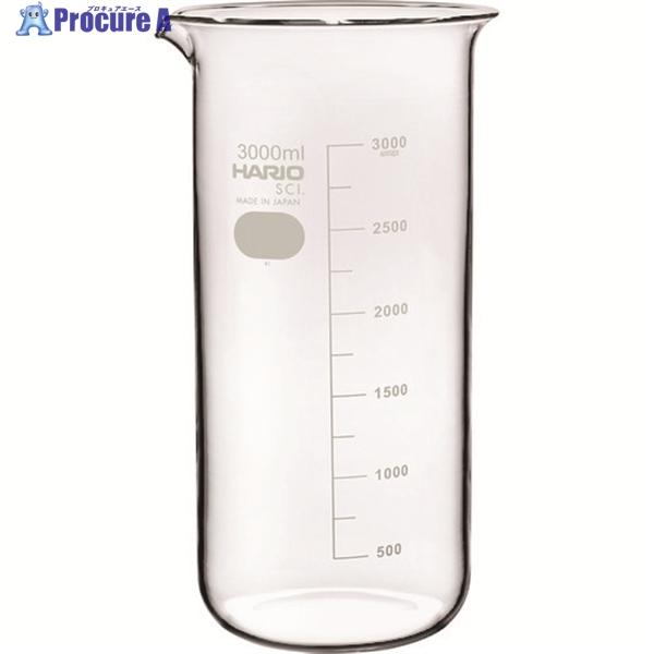 HARIO トールビーカー 目安目盛付 3000ml  ▼206-5672 TB-3L-SCI  1...