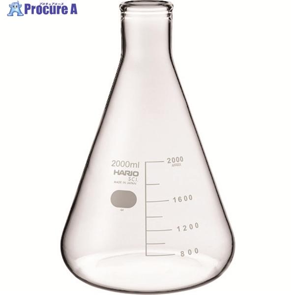 HARIO 三角フラスコ 目安目盛付 2000ml  ▼206-5674 SF-2L-SCI  1個