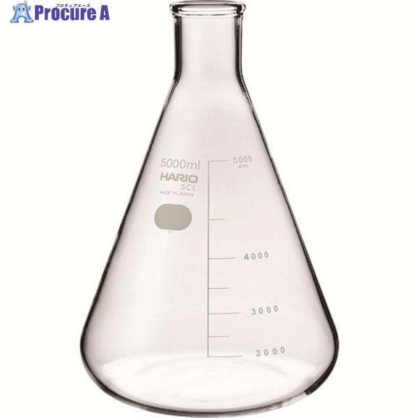 HARIO 三角フラスコ 目安目盛付 5000ml  ▼206-5676 SF-5L-SCI  1個