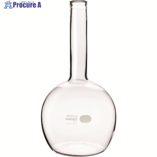 HARIO 平底フラスコ 5000ml  ▼206-5679 HF-5L-SCI  1個