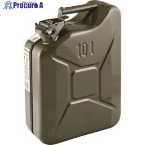 GELG ガソリン携行缶 10L ジェリカン グリーン   206-8297 859  1缶