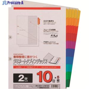 maruman A4 ラミタブ見出し 2穴10山 5組 ▼207-2137 LT4210F 1組