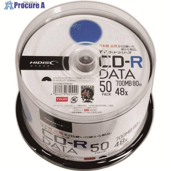 ハイディスク CD-R 50枚スピンドルケース入り  ▼208-0145 TYCR80YP50SP ...