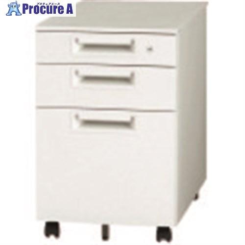 PLUS 740141)キャビネット3段 JS-046SC-B3 ホワイト  ■▼210-3017 ...