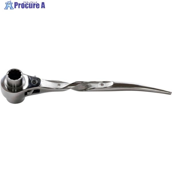 TOP ツイスト総磨き逆シノ曲がりショートラチェット  ▼247-5305 RGT-17X21S-S...