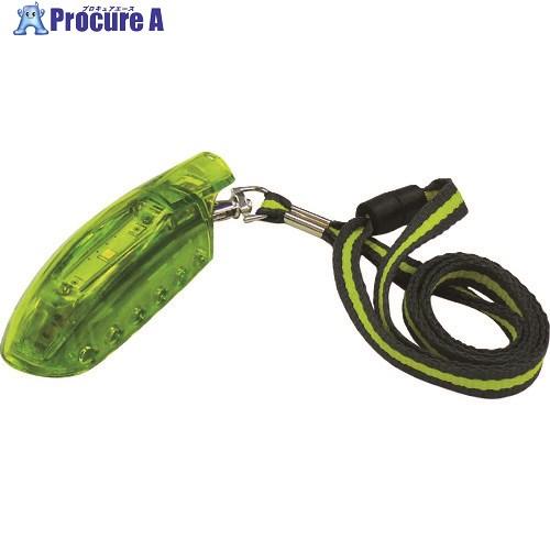 KONTEC ホイッスルLEDフラッシュライト グリーン  ■▼253-2944 KE-80  1個