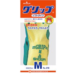 SHOWA 天然ゴム背抜き手袋 No310グリ...の詳細画像1