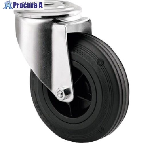 テンテキャスター ボルト穴式キャスター“ALPHA”(ゴム車) φ80 自在式  ■▼255-744...