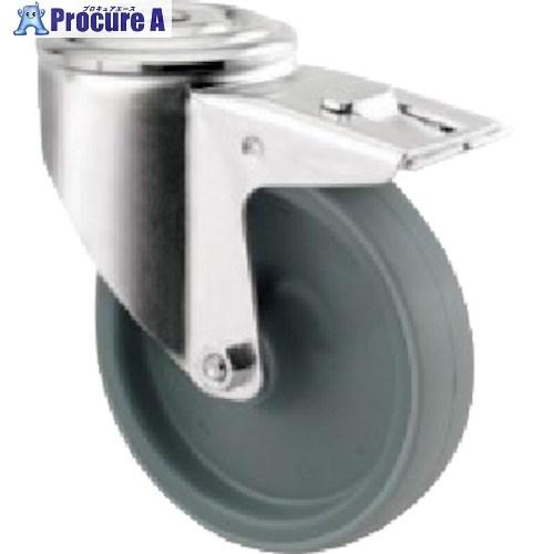 テンテキャスター ボルト穴式キャスター“ALPHA”(ポリウレタン車) φ80 自在式(トータルロッ...