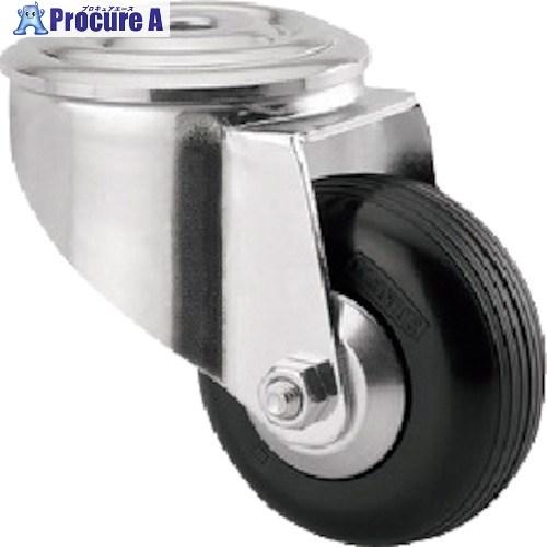 テンテキャスター ボルト穴式キャスター“ALPHA”(ゴム車) φ80 自在式  ■▼255-752...