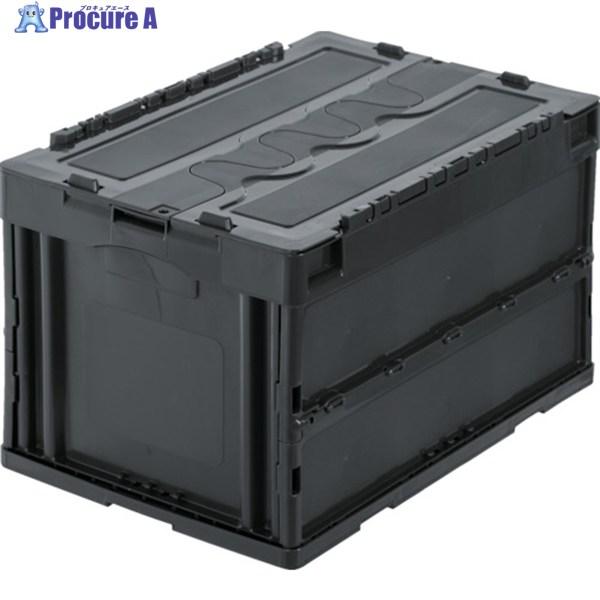 TRUSCO オリコン 蓋つき折りたたみコンテナ 50L グレー  ▼257-8174 CT50-G...